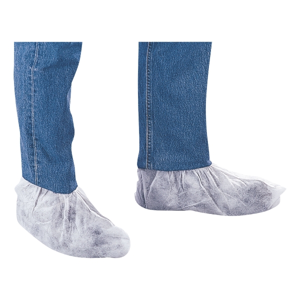 DELTAPLUS Jednorázové ochranné polypropylenové návleky na obuv, biele, 50 párov
