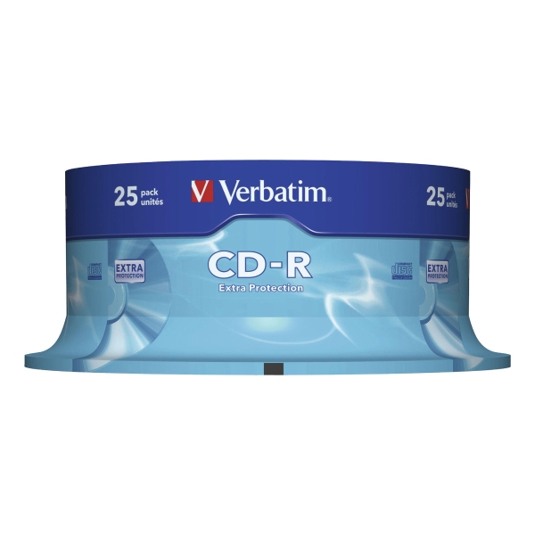 CD-R VERBATIM 80MN 700MB SPINDEL 25 ST/FP