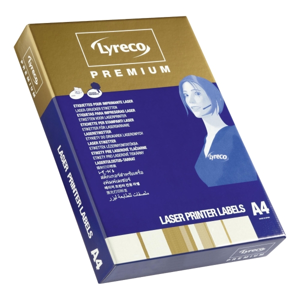 Etikety Lyreco Premium, 63,5 x 33,9 mm, 24 ks/hárok