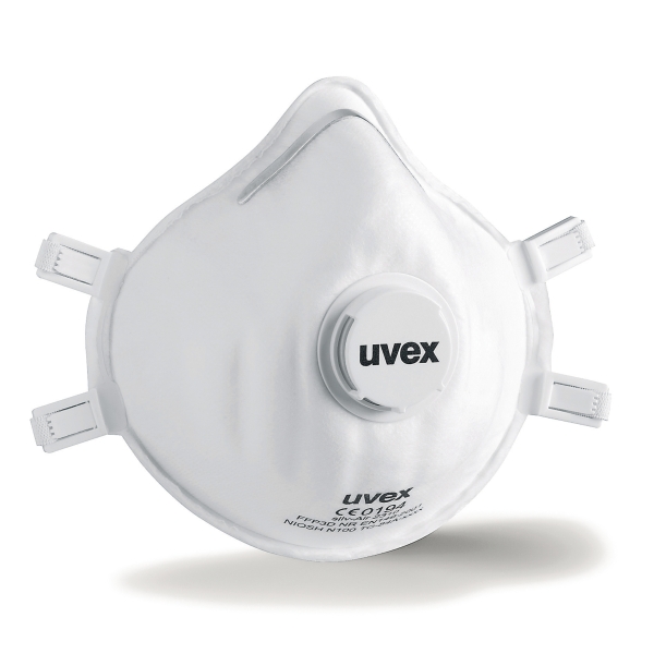 Uvex mondmasker met ventiel FFP 3 cupvorm - doos van 15
